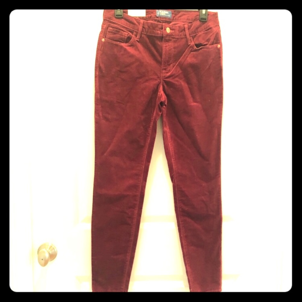 Old Navy Rockstar velvet pants 8R